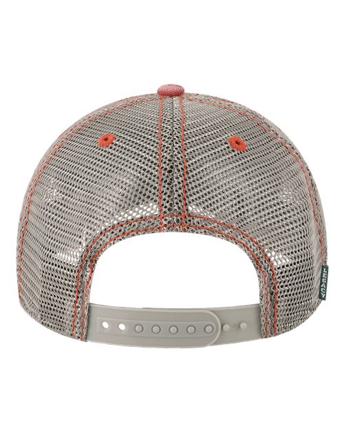 LEGACY DTA Dashboard Trucker Cap - Nantucket Red/ Grey - back