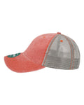 LEGACY DTA Dashboard Trucker Cap - Nantucket Red/ Grey - side
