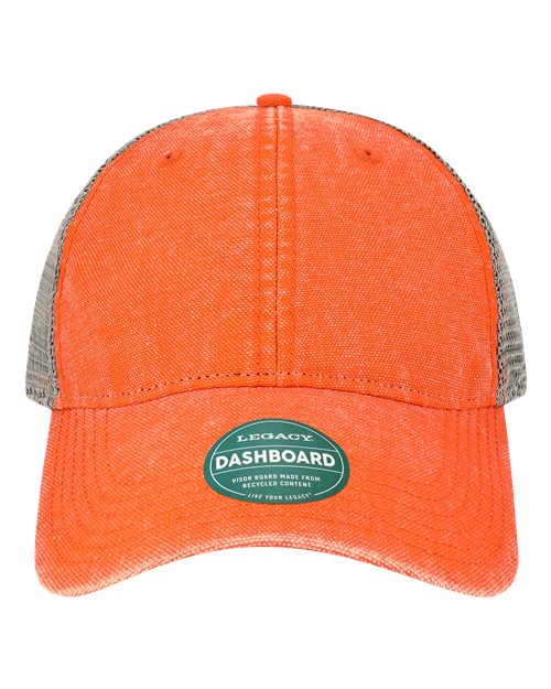 LEGACY DTA Dashboard Trucker Cap - Orange/ Grey - front