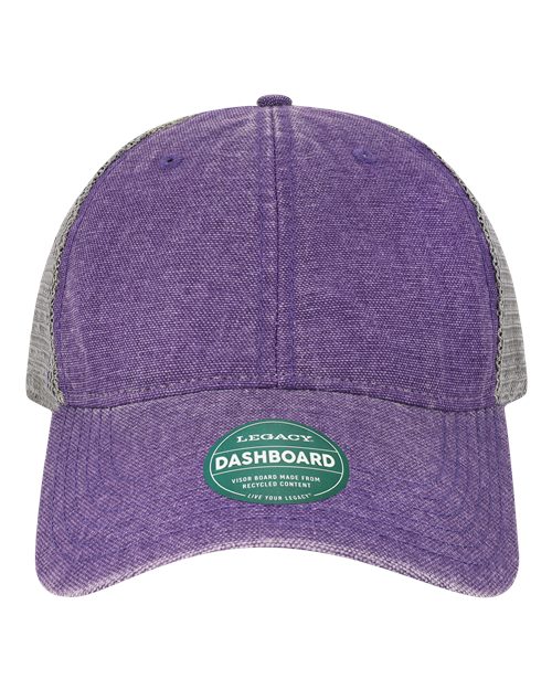 LEGACY DTA Dashboard Trucker Cap - Purple/ Grey - front