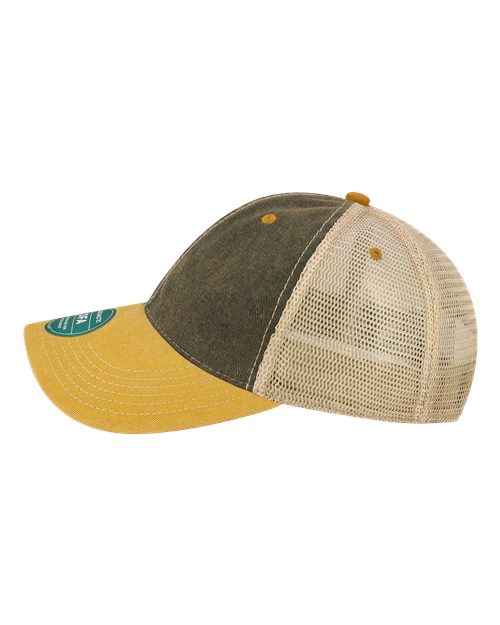 LEGACY OFA Old Favorite Trucker Cap - Black/ Yellow/ Khaki - side