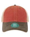 LEGACY OFA Old Favorite Trucker Cap - Cardinal/ Black/ Khaki - front