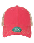 LEGACY OFA Old Favorite Trucker Cap - Dark Pink/ Khaki - front