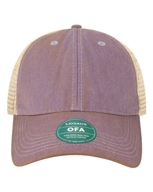 LEGACY OFA Old Favorite Trucker Cap - Lavender/ Khaki - front