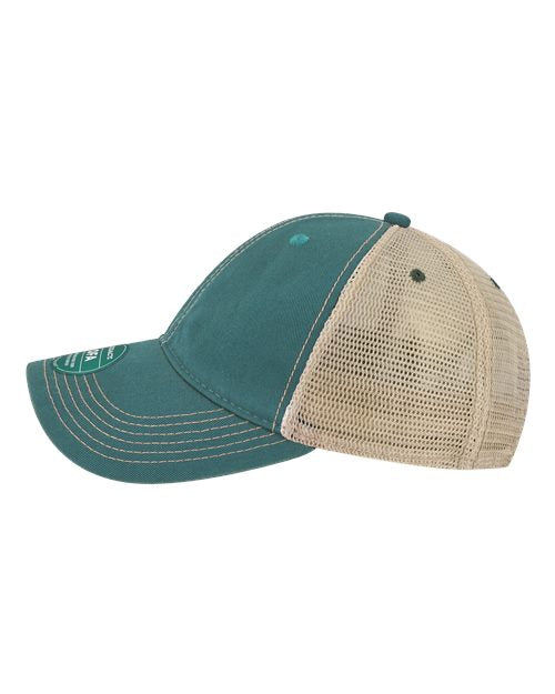 LEGACY OFA Old Favorite Trucker Cap - Marine Blue/ Khaki - side