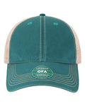 LEGACY OFA Old Favorite Trucker Cap - Marine Blue/ Khaki - front