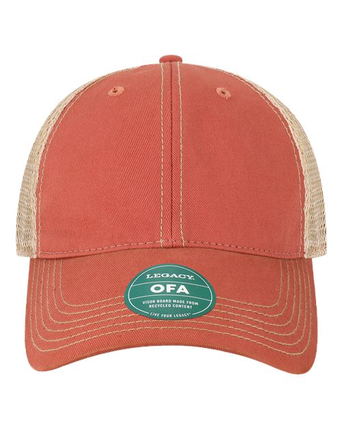 LEGACY OFA Old Favorite Trucker Cap - Nantucket Red/ Khaki - front