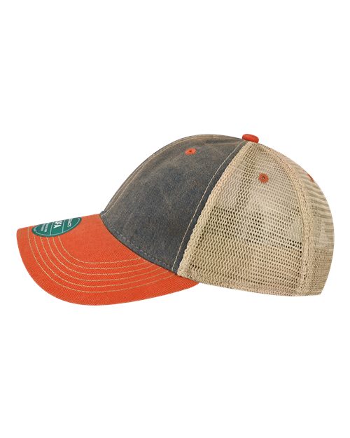 LEGACY OFA Old Favorite Trucker Cap - Navy/ Orange/ Khaki - side