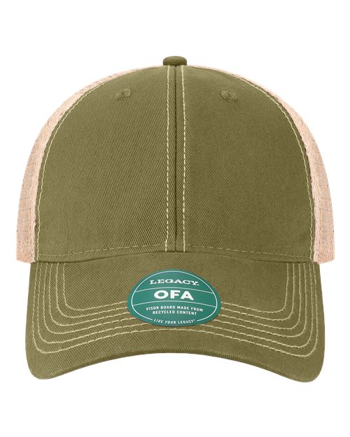 LEGACY OFA Old Favorite Trucker Cap - Olive/ Khaki - front
