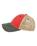 LEGACY OFA Old Favorite Trucker Cap - Scarlet Red/ Navy/ Khaki - side