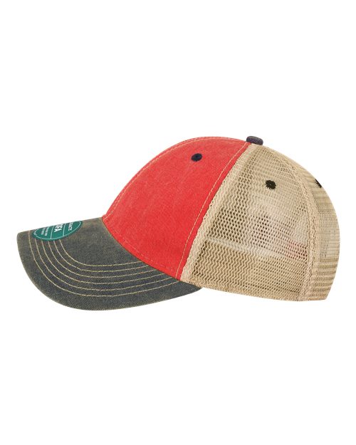 LEGACY OFA Old Favorite Trucker Cap - Scarlet Red/ Navy/ Khaki - side