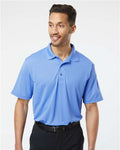 Paragon 100 Men's Saratoga Performance Mini Mesh Polo - Bimini Blue - model front