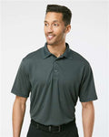 Paragon 100 Men's Saratoga Performance Mini Mesh Polo - Carbon - model front