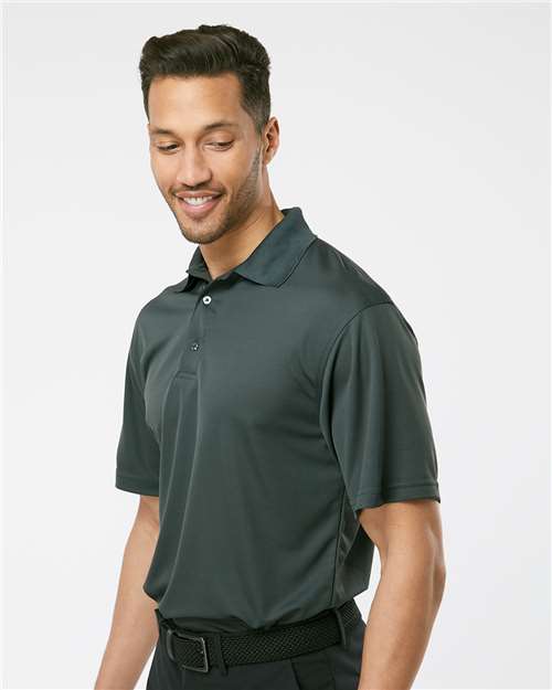 Paragon 100 Men's Saratoga Performance Mini Mesh Polo - Carbon - model side