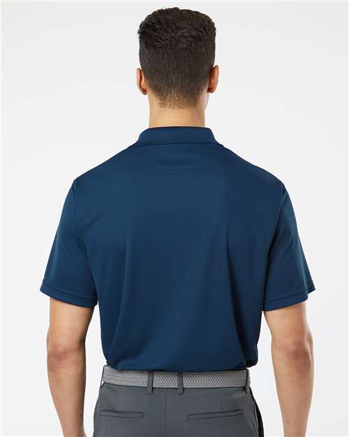 Paragon 100 Men's Saratoga Performance Mini Mesh Polo - Navy - model back