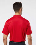 Paragon 100 Men's Saratoga Performance Mini Mesh Polo - Red - model back