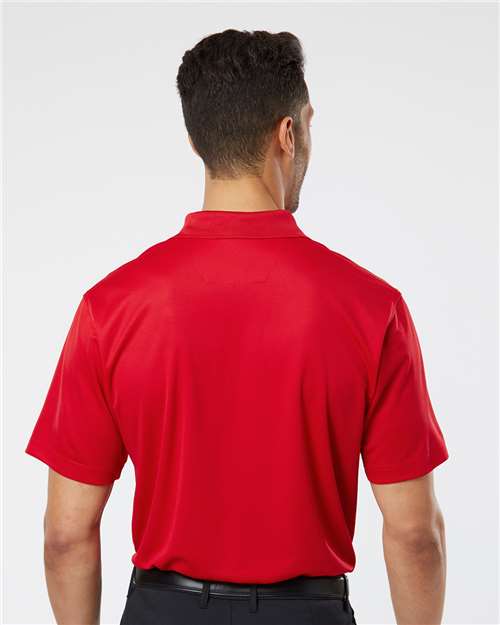 Paragon 100 Men's Saratoga Performance Mini Mesh Polo - Red - model back