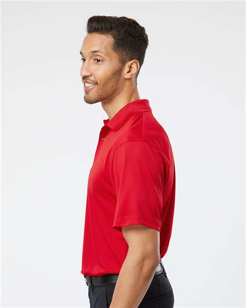 Paragon 100 Men's Saratoga Performance Mini Mesh Polo - Red - model side