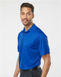 Paragon 100 Men's Saratoga Performance Mini Mesh Polo - Royal - model side