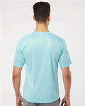 Paragon 200 Unisex Islander Performance T-Shirt - Aqua Blue - model back