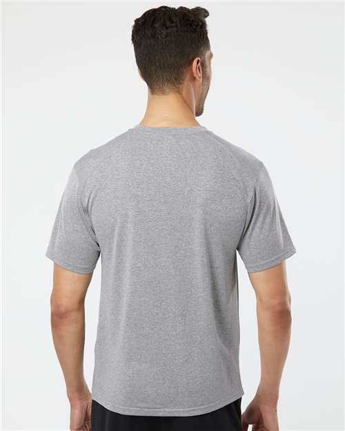 Paragon 200 Unisex Islander Performance T-Shirt - Heather Grey - model back