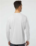 Paragon 210 Unisex Long Islander Performance Long Sleeve T-Shirt - Aluminum - model back