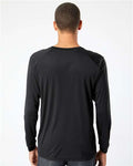 Paragon 210 Unisex Long Islander Performance Long Sleeve T-Shirt - Black - model back