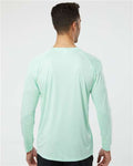 Paragon 210 Unisex Long Islander Performance Long Sleeve T-Shirt - Mint Green - model back