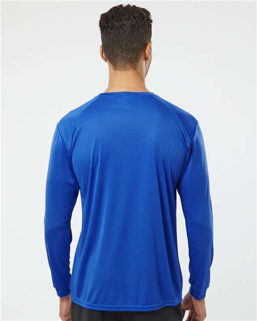 Paragon 210 Unisex Long Islander Performance Long Sleeve T-Shirt - Royal - model back