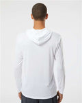 Paragon 220 Unisex Bahama Performance Hooded Long Sleeve T-Shirt - White - model back