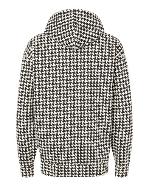 Independent Trading Co. IND4000 Heavyweight Hooded Sweatshirt - Houndstooth - back
