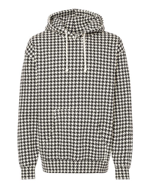 Independent Trading Co. IND4000 Heavyweight Hooded Sweatshirt - Houndstooth - flat front