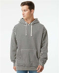 Independent Trading Co. IND4000 Heavyweight Hooded Sweatshirt - Houndstooth - model front