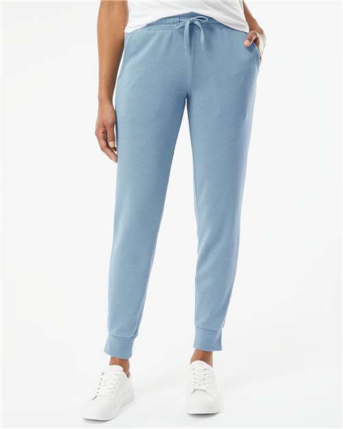 Independent Trading Co. PRM20PNT Women's California Wave Wash Sweatpants - Misty Blue - model front