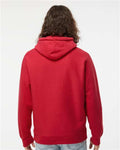 Independent Trading Co. IND5000P Unisex Legend Premium Heavyweight Cross-Grain Hooded Sweatshirt - Red - model back