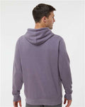 Independent Trading Co. PRM4500 Unisex Midweight Pigment-Dyed Hooded Sweatshirt - Pigment Plum - model back