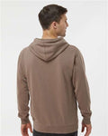 Independent Trading Co. PRM4500 Unisex Midweight Pigment-Dyed Hooded Sweatshirt - Pigment Clay - model back