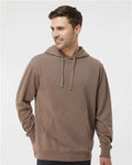 Independent Trading Co. PRM4500 Unisex Midweight Pigment-Dyed Hooded Sweatshirt - Pigment Clay - model front