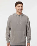 Independent Trading Co. PRM4500 Unisex Midweight Pigment-Dyed Hooded Sweatshirt - Pigment Cement - model front