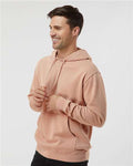 Independent Trading Co. PRM4500 Unisex Midweight Pigment-Dyed Hooded Sweatshirt - Pigment Dusty Pink - model side