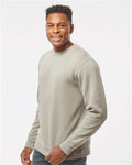 Independent Trading Co. PRM3500 Unisex Midweight Pigment-Dyed Crewneck Sweatshirt - Pigment Cement - model side