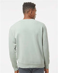 Independent Trading Co. PRM3500 Unisex Midweight Pigment-Dyed Crewneck Sweatshirt - Pigment Sage - model back