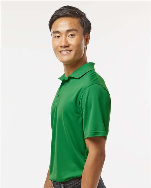 Paragon 100 Men's Saratoga Performance Mini Mesh Polo - Kelly - model side