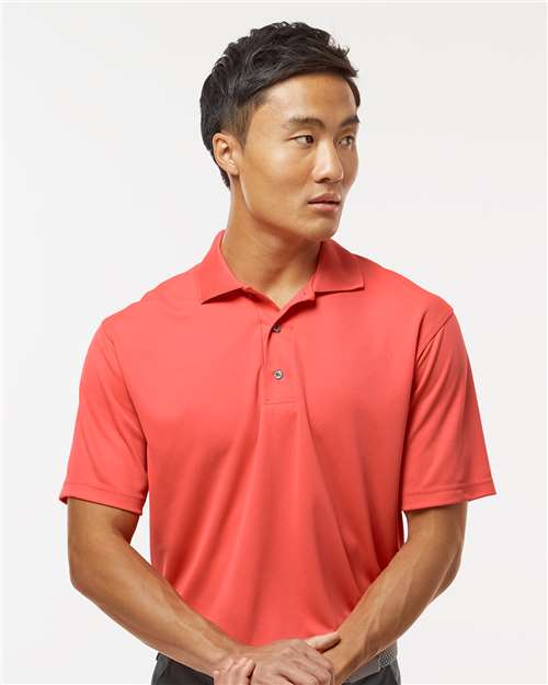 Paragon 100 Men's Saratoga Performance Mini Mesh Polo - Melon - model front