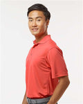 Paragon 100 Men's Saratoga Performance Mini Mesh Polo - Melon - model side