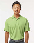 Paragon 100 Men's Saratoga Performance Mini Mesh Polo - Kiwi - model front