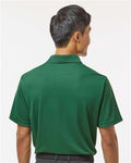 Paragon 100 Men's Saratoga Performance Mini Mesh Polo - Hunter Green - model back