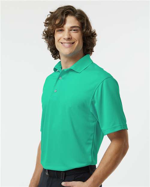 Paragon 100 Men's Saratoga Performance Mini Mesh Polo - Seagreen - model side