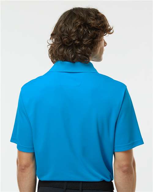 Paragon 100 Men's Saratoga Performance Mini Mesh Polo - Turquoise - model back