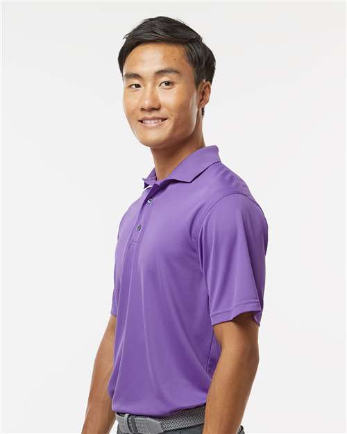 Paragon 100 Men's Saratoga Performance Mini Mesh Polo - Grape - model side